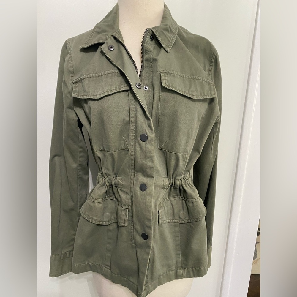 A.N.A. Khaki Green Utility Jacket - Size M